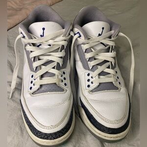 Air Jordan 3 Midnight Navy Men's Sneakers Size 9.5